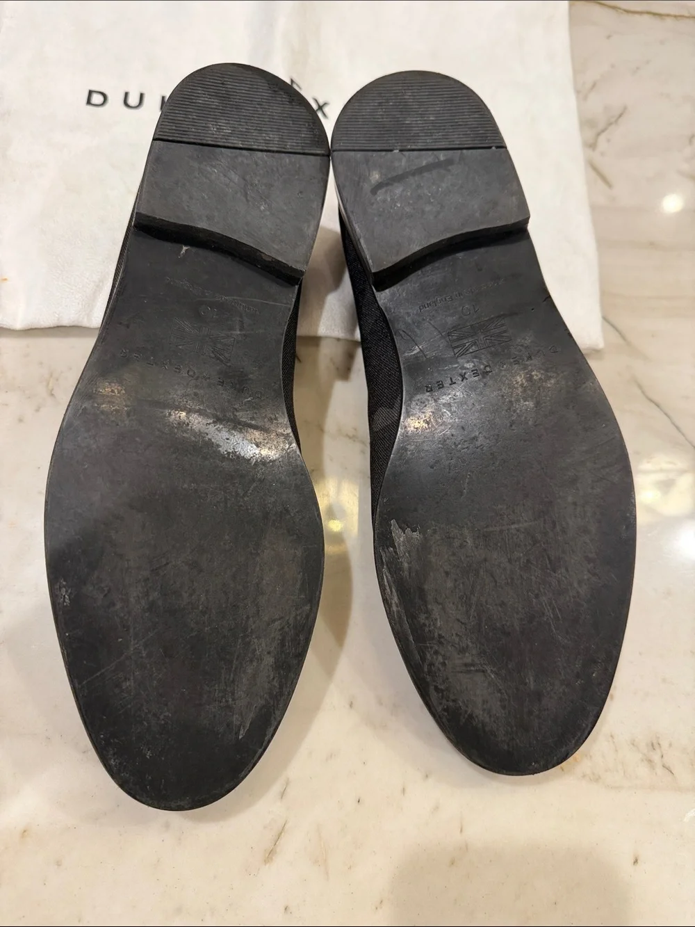 Duke + Dexter Men’s Black Slip-On Loafers